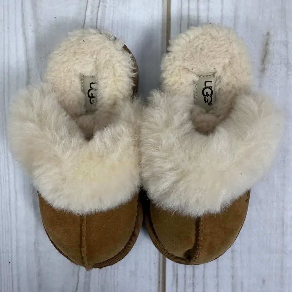 UGG Kids Cozy II‎ Suede Leather Slippers 10C
